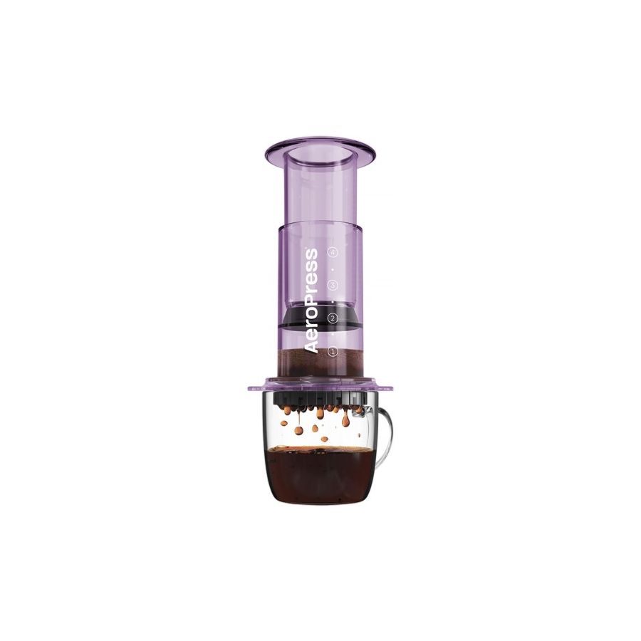 AeroPress Clear Coffee Maker, Purple