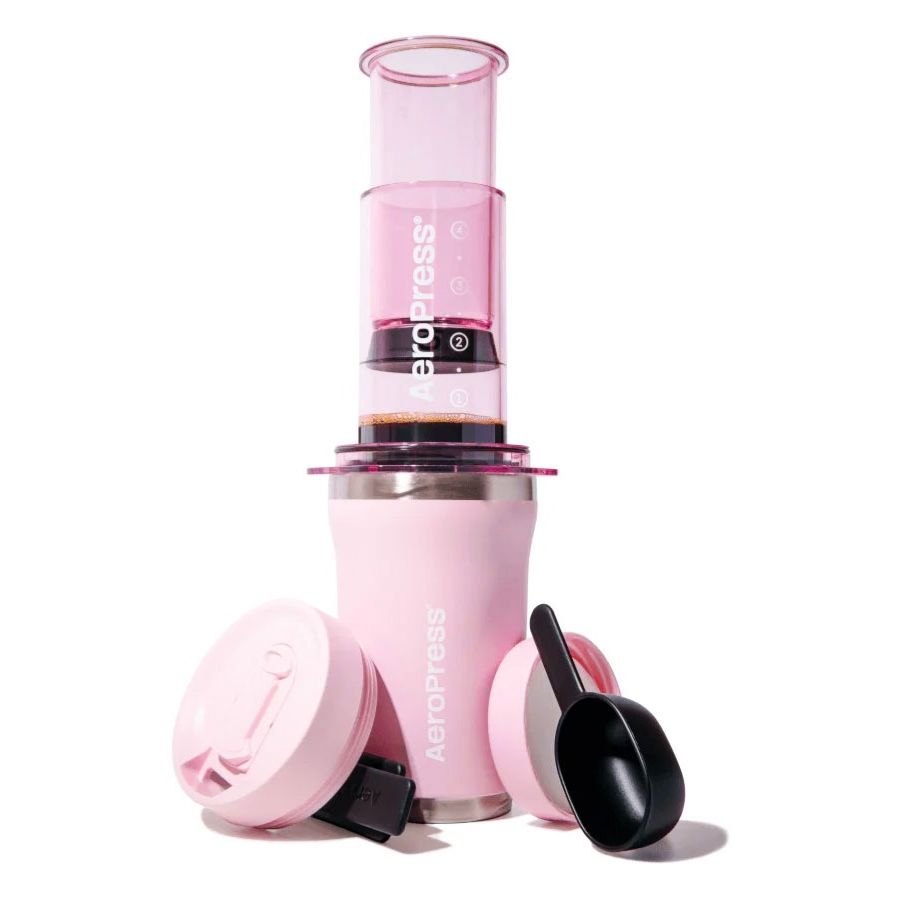 AeroPress Go Plus Coffee Maker, Pink