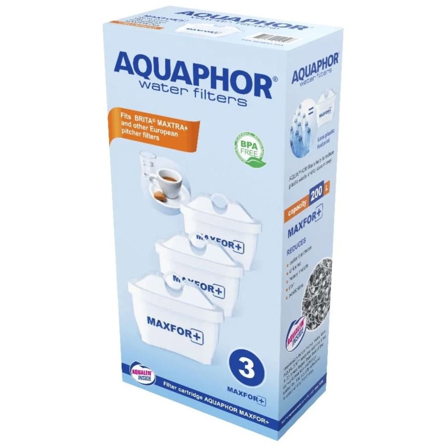 Aquaphor Maxfor+ vandfilterpatron 3-pack