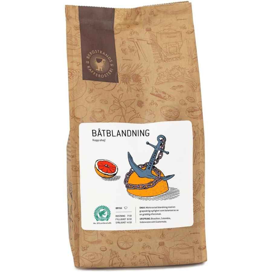 Bergstrands Båtblandning 250 g malede kaffe