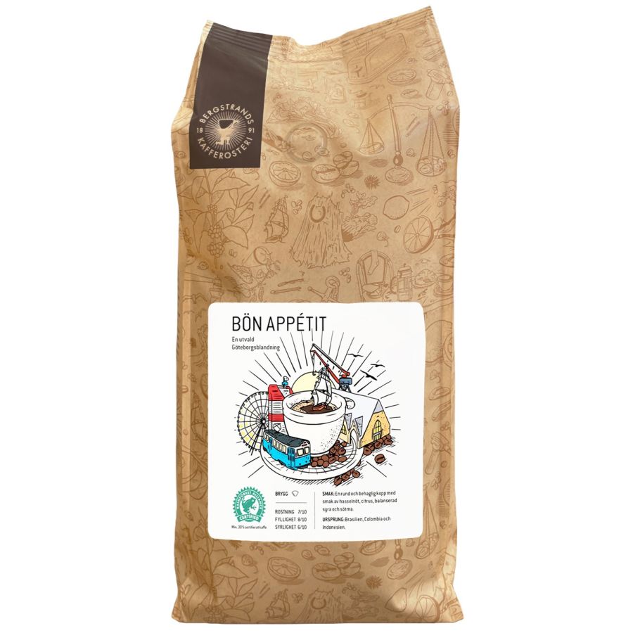 Bergstrands Bön Appétit 1 kg kaffebønner