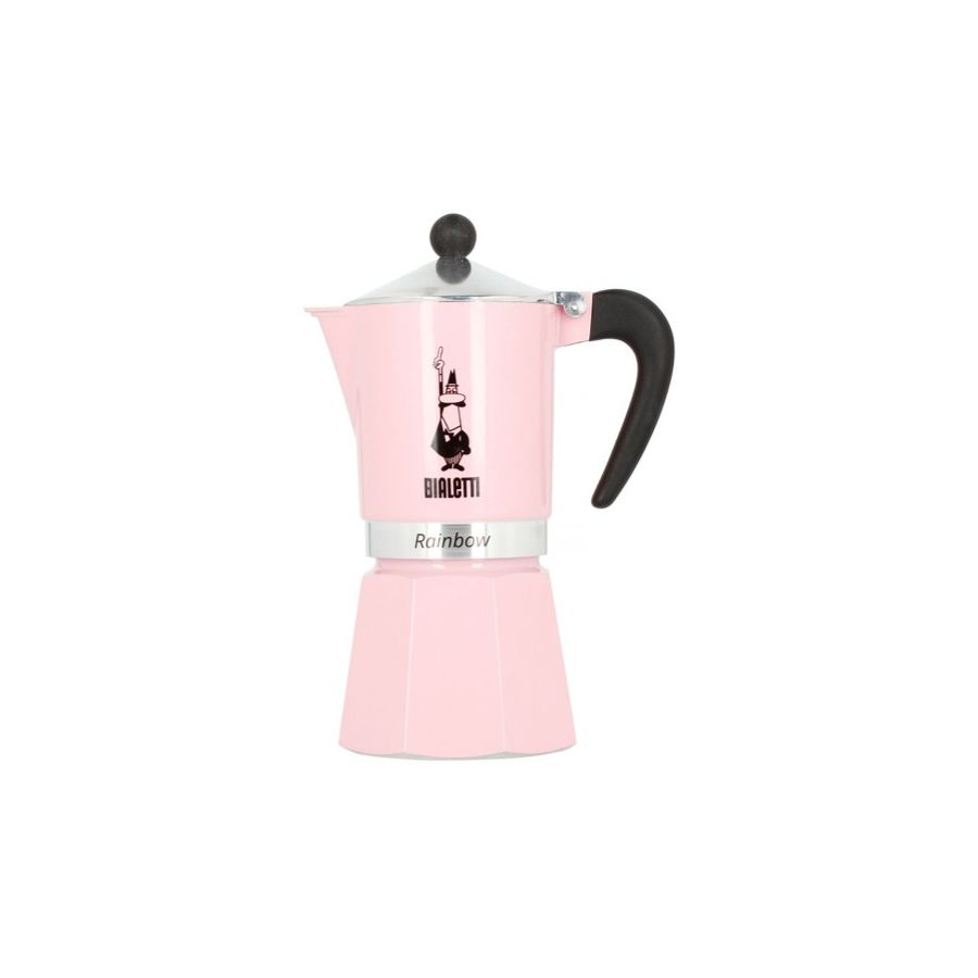 Bialetti Primavera Rainbow espressokande 6 kopper, pink