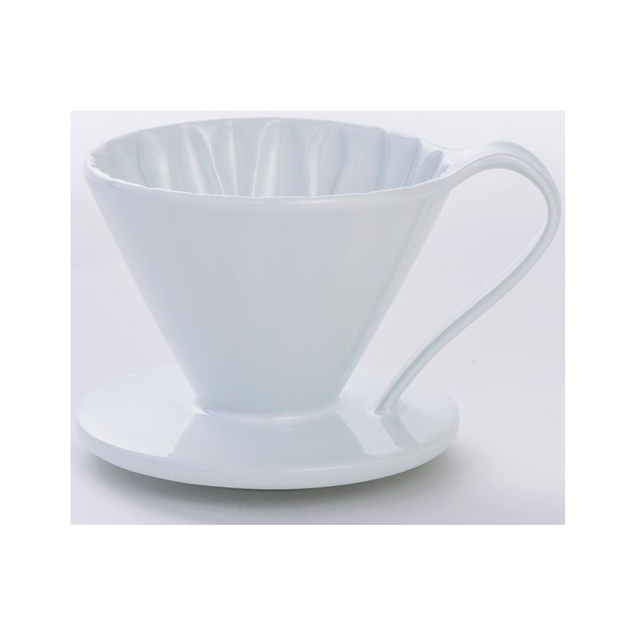 CAFEC Arita Ware Flower Dripper 1 kop, hvid