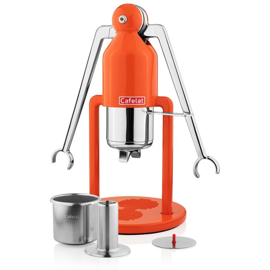 Cafelat Robot Regular Manual Espresso Maker, Orange