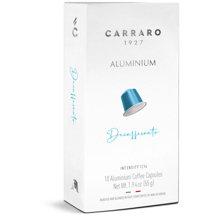 Carraro 1927 Decaffeinato koffeinfri Nespresso-kompatible kaffekapsler 10 stk