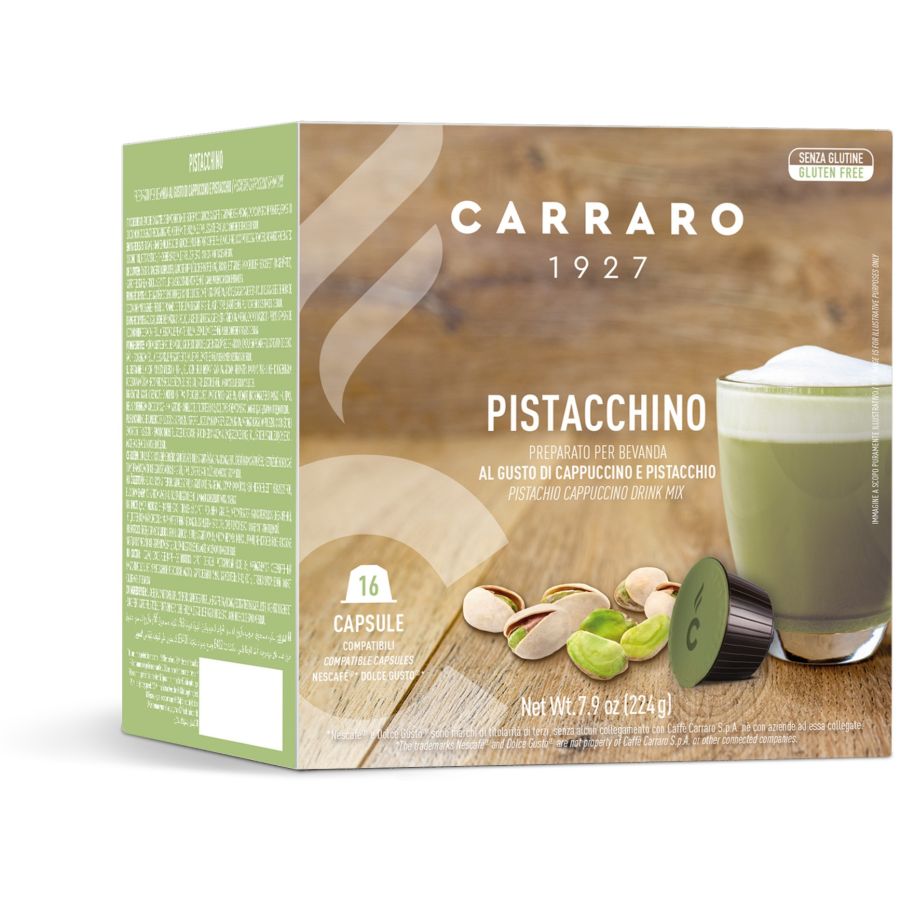 Carraro 1927 Pistacchino Dolce Gusto® Kompatible kaffekapsler, 16 stk.