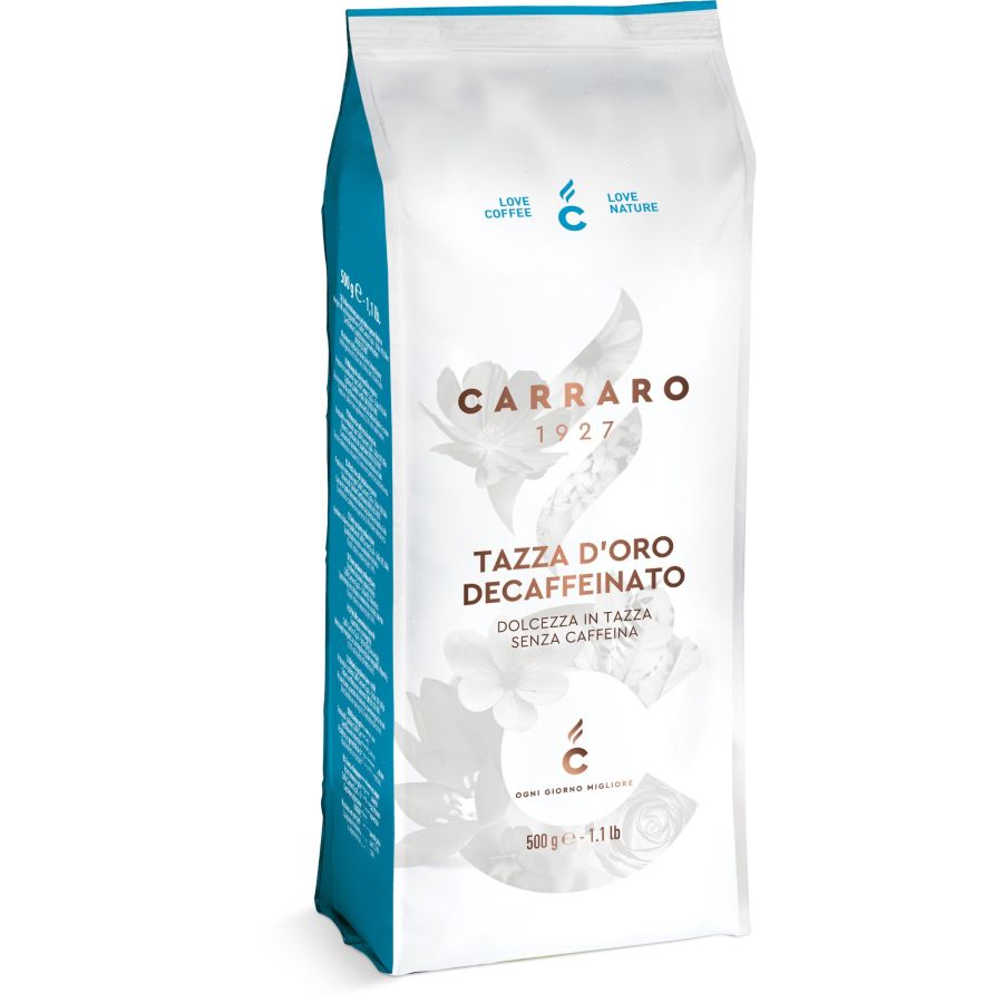 Carraro 1927 Tazza d'Oro Decaffeinato 500 g Coffee Beans