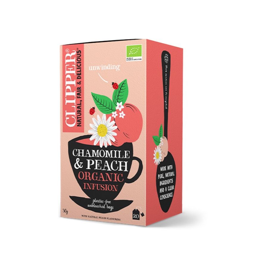 Clipper Chamomile and Peach Organic Infusion 20 teposer