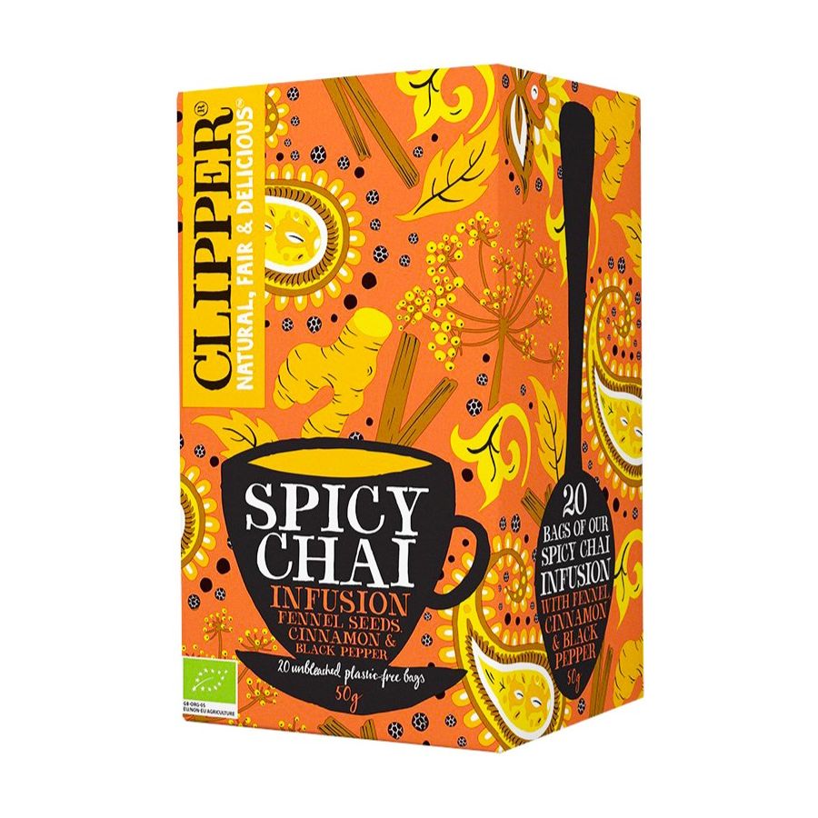 Clipper Organic Spicy Chai Infusion, 20 Tea Bags