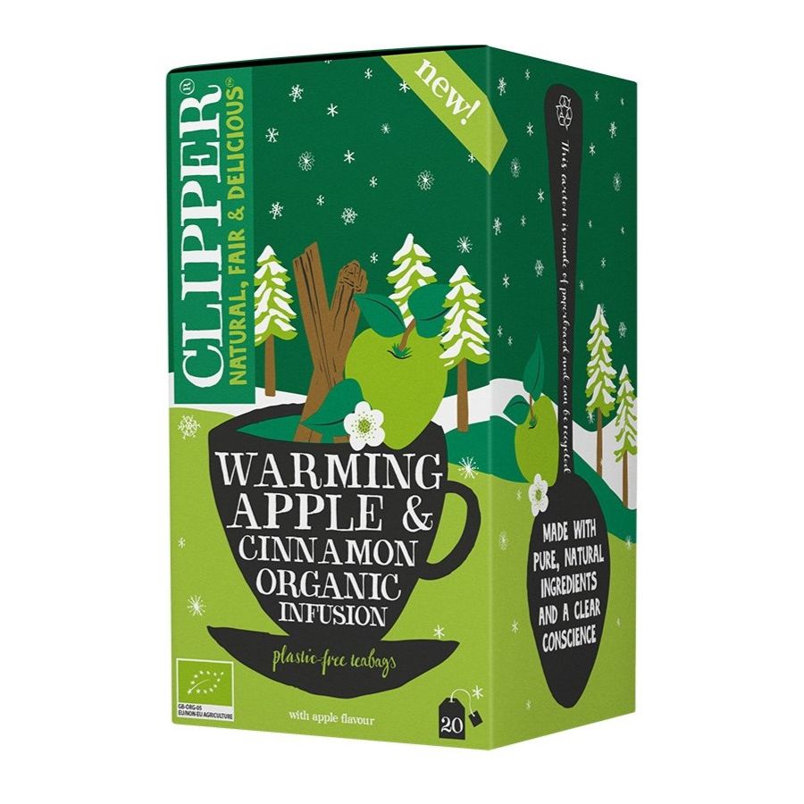 Clipper Organic Warming Apple & Cinnamon Infusion 20 tebreve