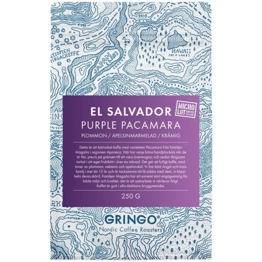 Gringo Nordic El Salvador Purple Pacamara 250 g kaffebønner