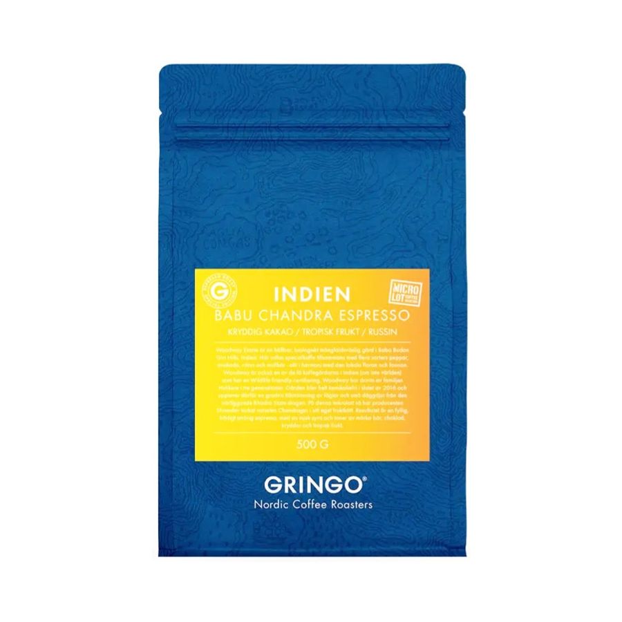 Gringo Nordic Indien Babu Chandra Espresso 500 g kaffebønner