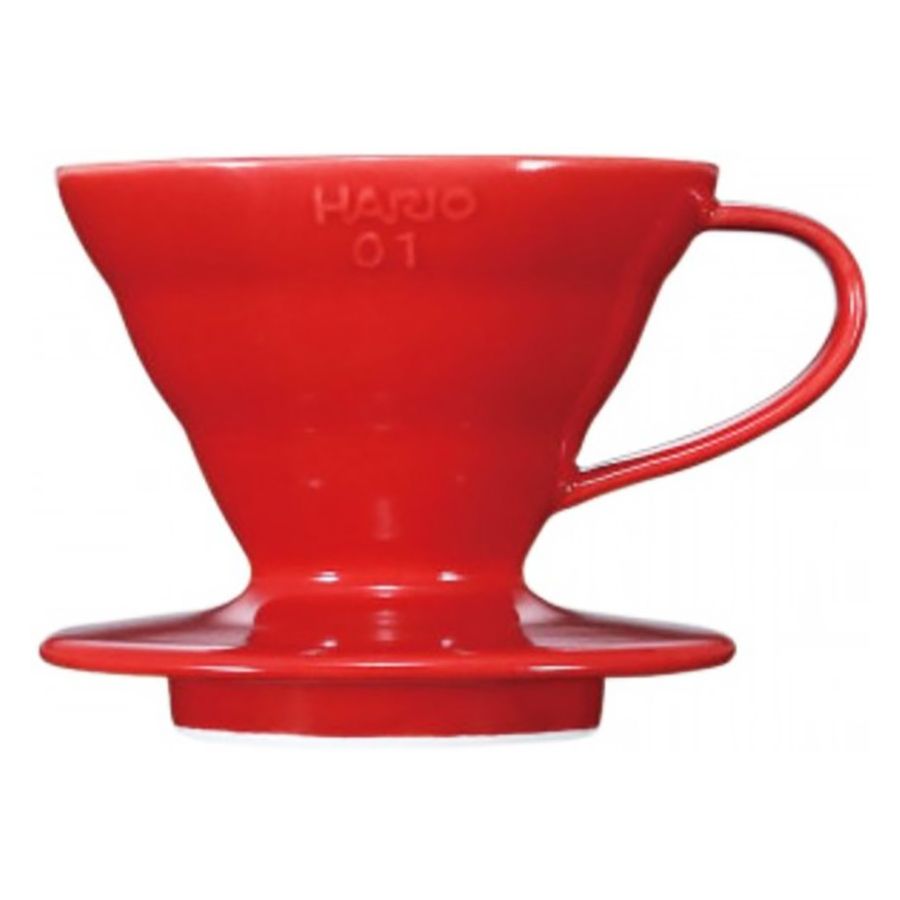 Hario V60 Dripper størrelse 01 filterholder i keramik, rød