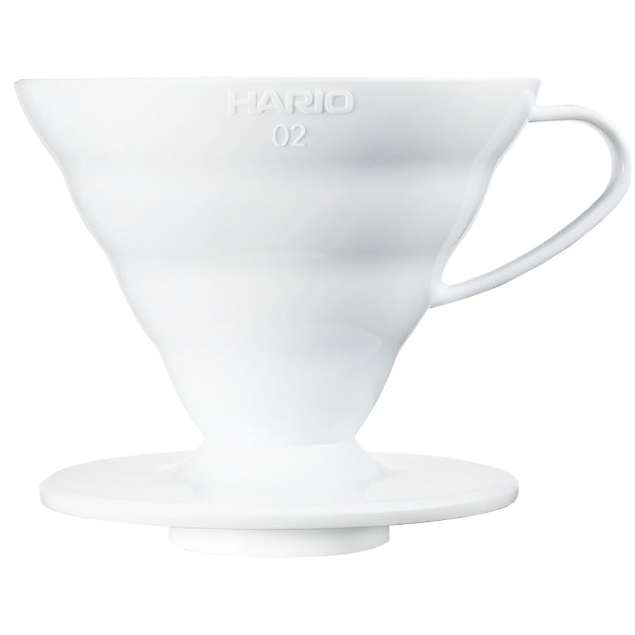 Hario V60 Dripper Size 02, White Plastic