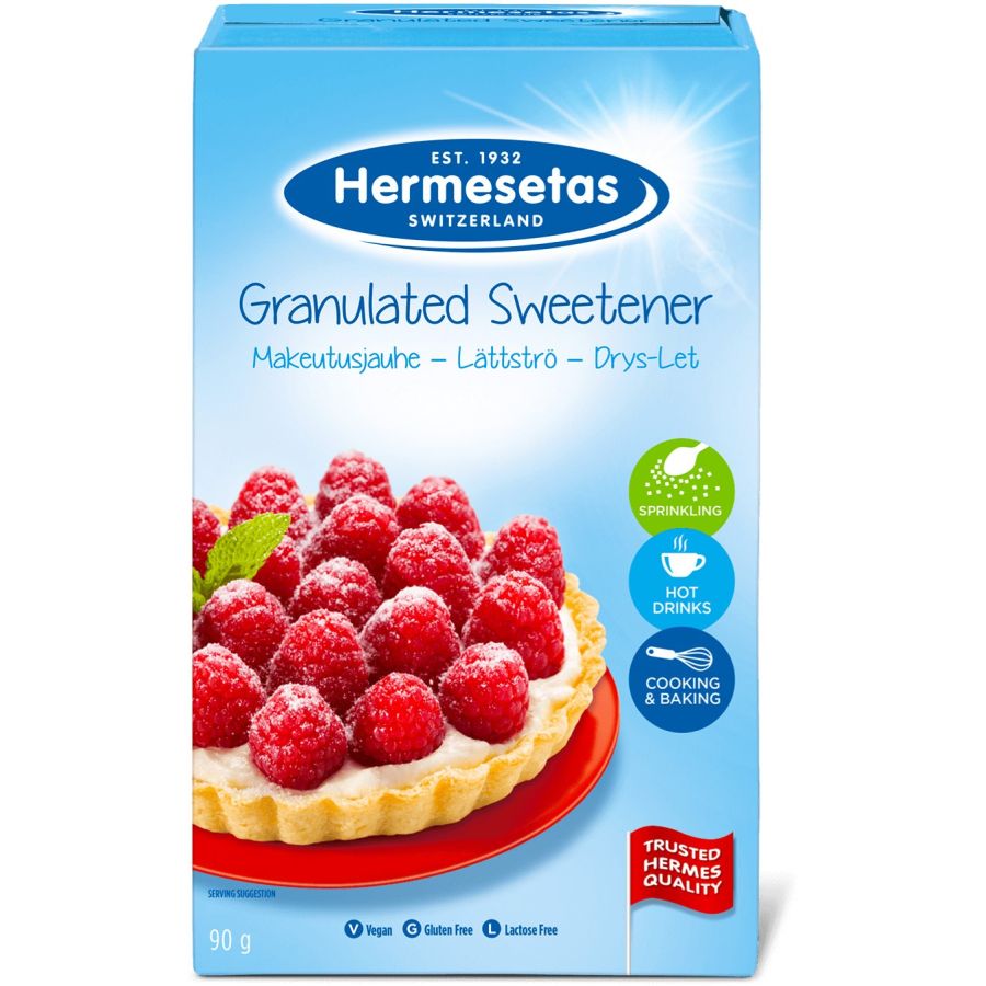 Hermesetas Granulated Sweetener strøvenligt sødemiddel 90 g