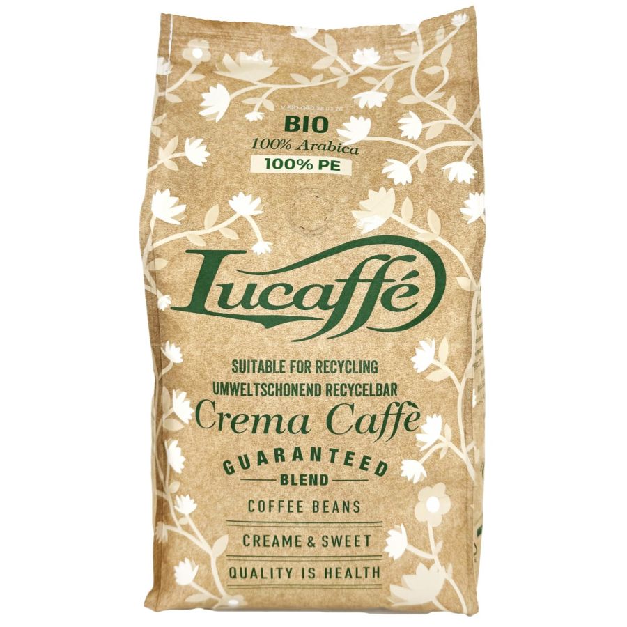 Lucaffé Crema Caffè Bio 100 % Arabica 500 g kaffebønner