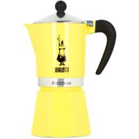 Bialetti Primavera Rainbow espressokande 6 kopper, gul