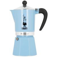 Bialetti Primavera Rainbow espressokande 6 kopper, lyseblå