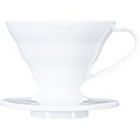 Hario V60 Dripper størrelse 01 filterholder, hvid plast