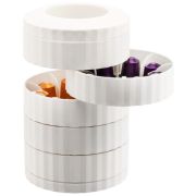 Alessi Plissé Coffee Capsule Holder, White