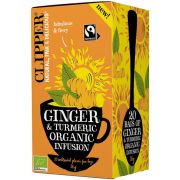Clipper Organic Ginger & Turmeric Infusion, 20 Tea Bags