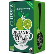 Clipper Organic Green Tea & Lime & Ginger 20 teposer