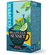 Clipper Brazilian Sunset Mate, Lime & Mint Organic Infusion, 20 teposer