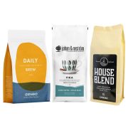 Crema House Blend + Gringo Nordic Daily Brew  + Johan & Nyström Fika 3 x 500 g kaffebønner