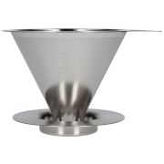 Hario Double Mesh Metal Dripper V60-02, Hairline Silver