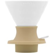 Hario V60 Immersion Dripper Switch Ceramic Size 02 + Filter Papers, Jasmine White