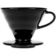 Hario V60 Kasuya Dripper størrelse 02 filterholder i porcelæn, sort