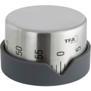 TFA analog køkkentimer, rustfrit stål