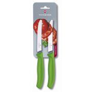 Victorinox Swiss Classic Tomato Knife 11 cm 2 pcs, Green